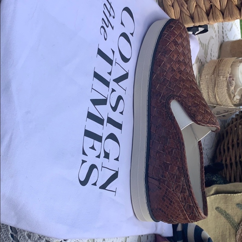 Leather casual sneaker slide sneakers